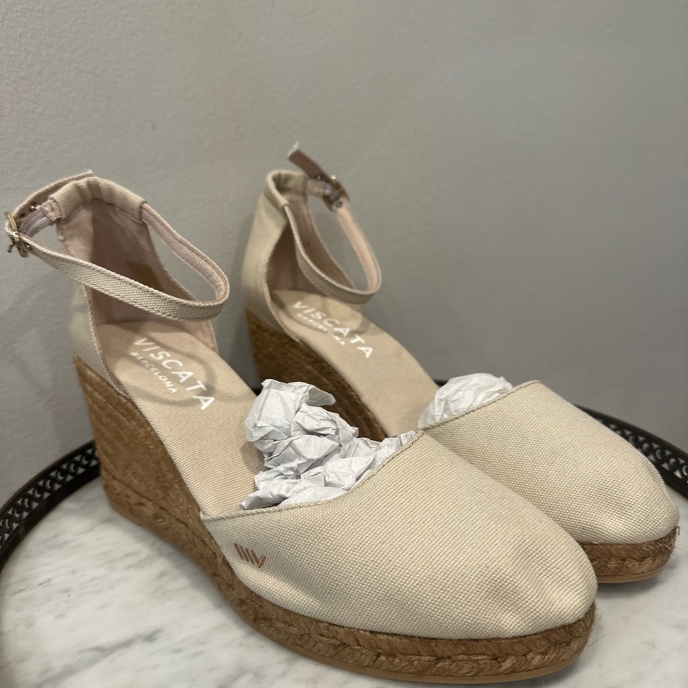 NWOT Viscata Barcelona espadrille wedges - Picture 8 of 10